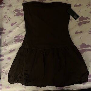 Wild Fable Dark Brown Strapless Dress